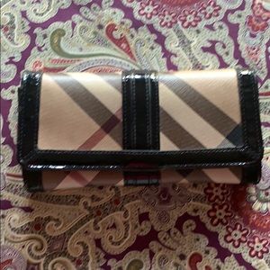 Authentic Burberry nova check wallet